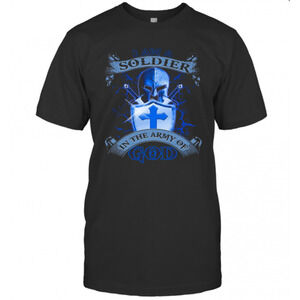 I Am A Soldier In The Army Of God Shield T-Shirt
